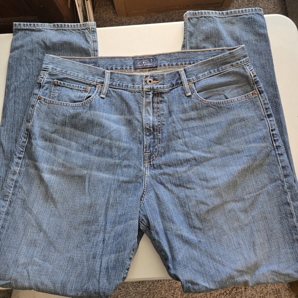Lucky Brand Relaxed Fit Blue Jeans 40x34